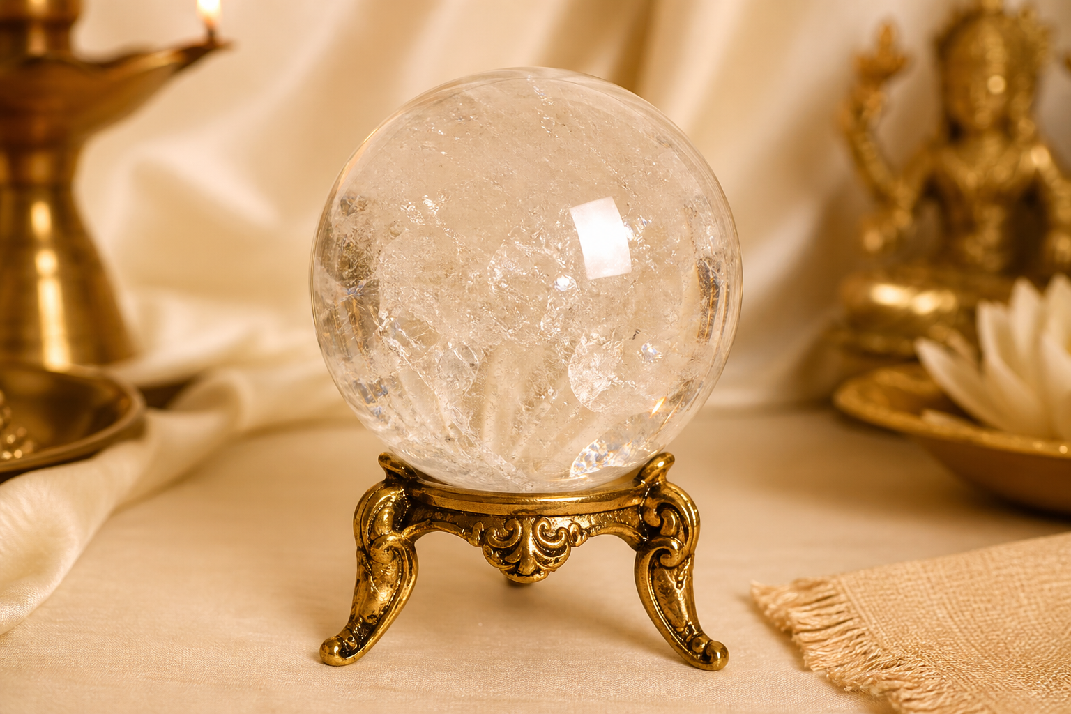 Sphatik Crystal Ball 3"